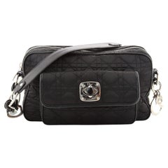 Christian Dior Charming Pocket Shoulder Bag Cannage Quilt Nylon