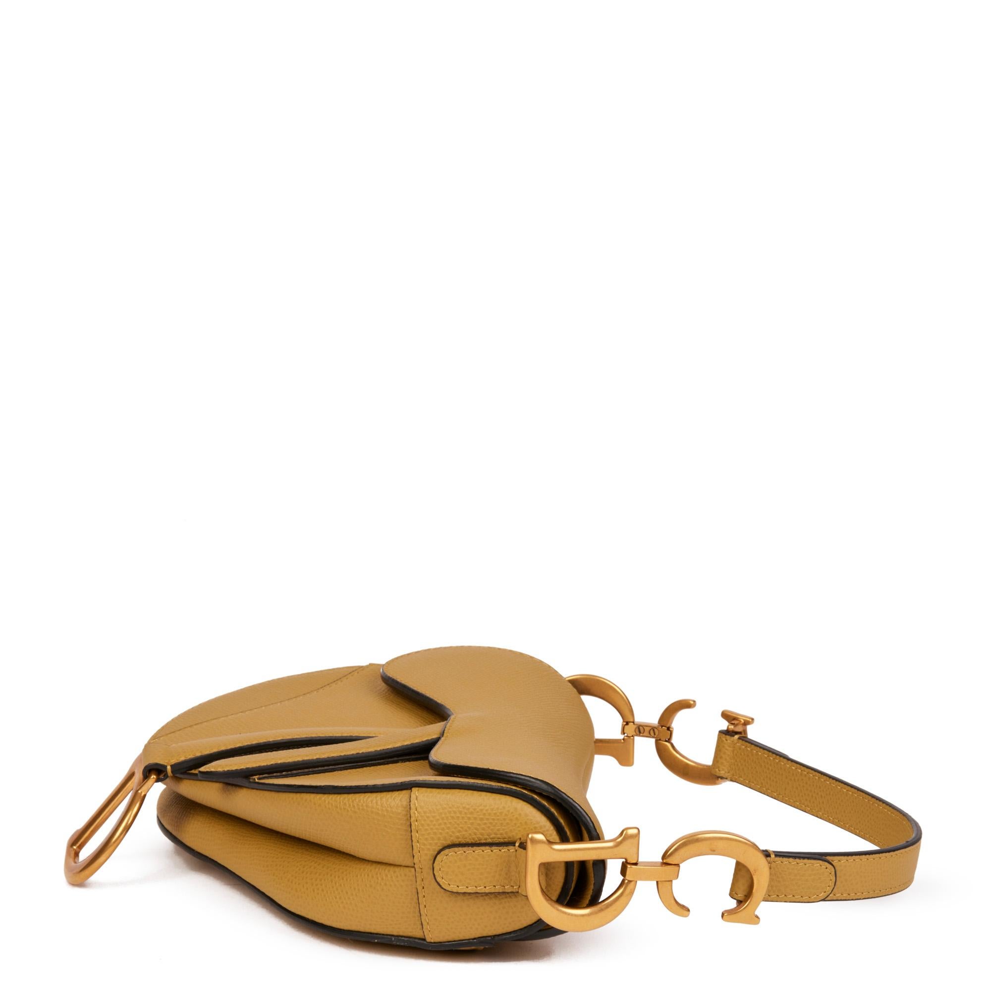 dior saddle bag yellow