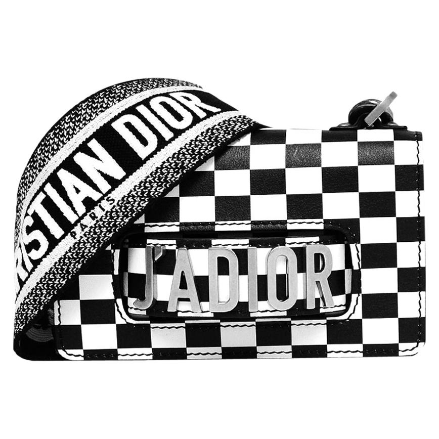 Christian Dior Checkered Calfskin Mini J'Adior Dio(r)evolution Flap Bag