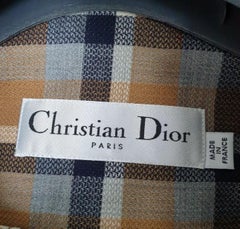 Christian Dior Checkered Wool Blouse Jacket