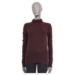 CHRISTIAN DIOR Rollkragenpullover aus braunem Kaschmir in Kastanienbraun, 38 S