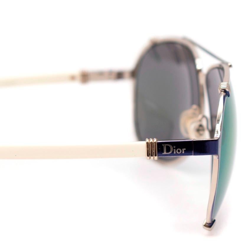 Occhiali da sole Aviator Christian Dior Chicago 2 viola specchiato In condizioni ottime in vendita a London, GB