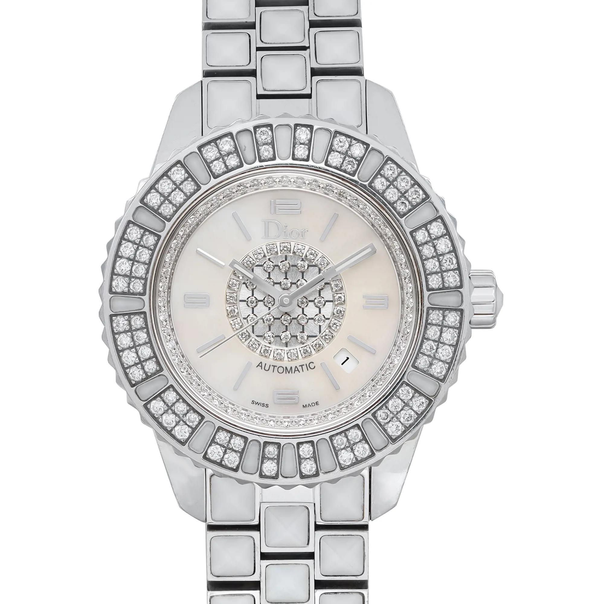 Pre-owned. Minor dings on the case. Factory Set Diamonds. Small chipped on the cabochon. Comes with an original box and papers. 

* Free Domestic Shipping
* Two-year warranty
* 14-day money-back guarantee return. The buyer can authenticate the watch