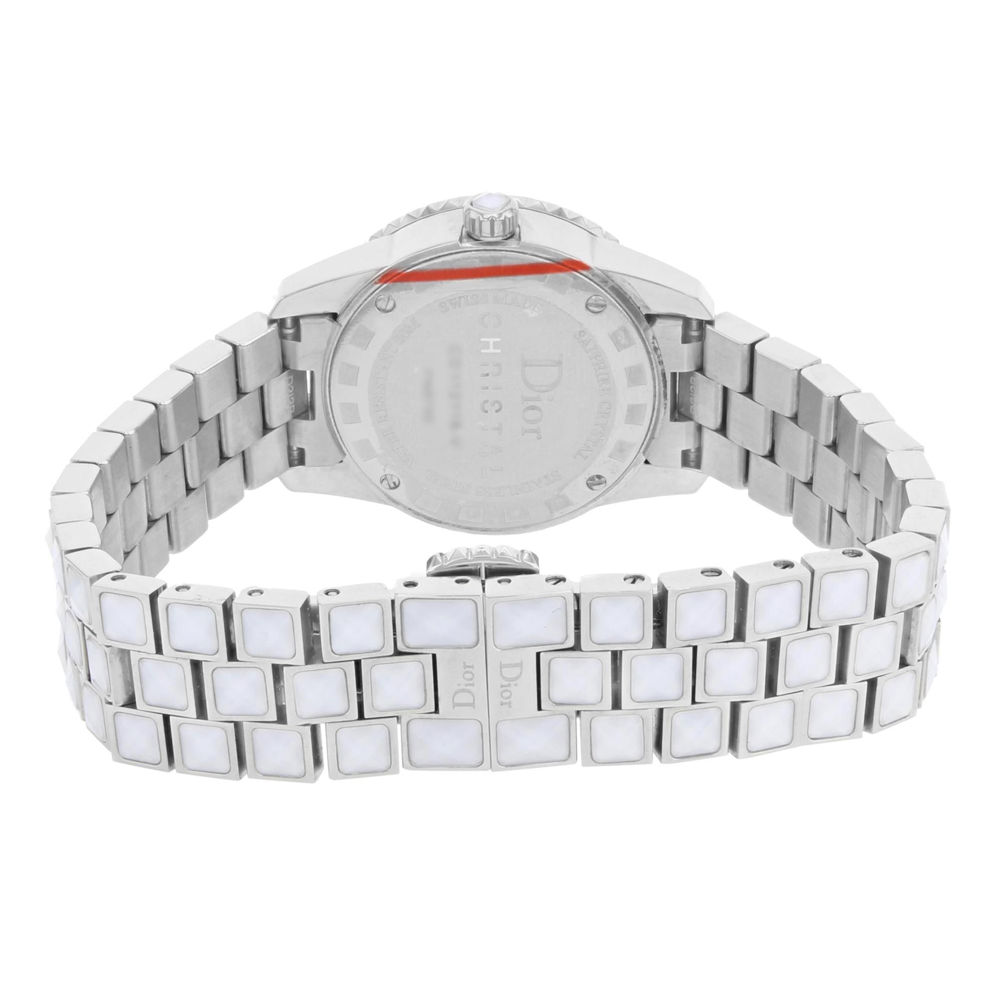 christian dior crystal watch