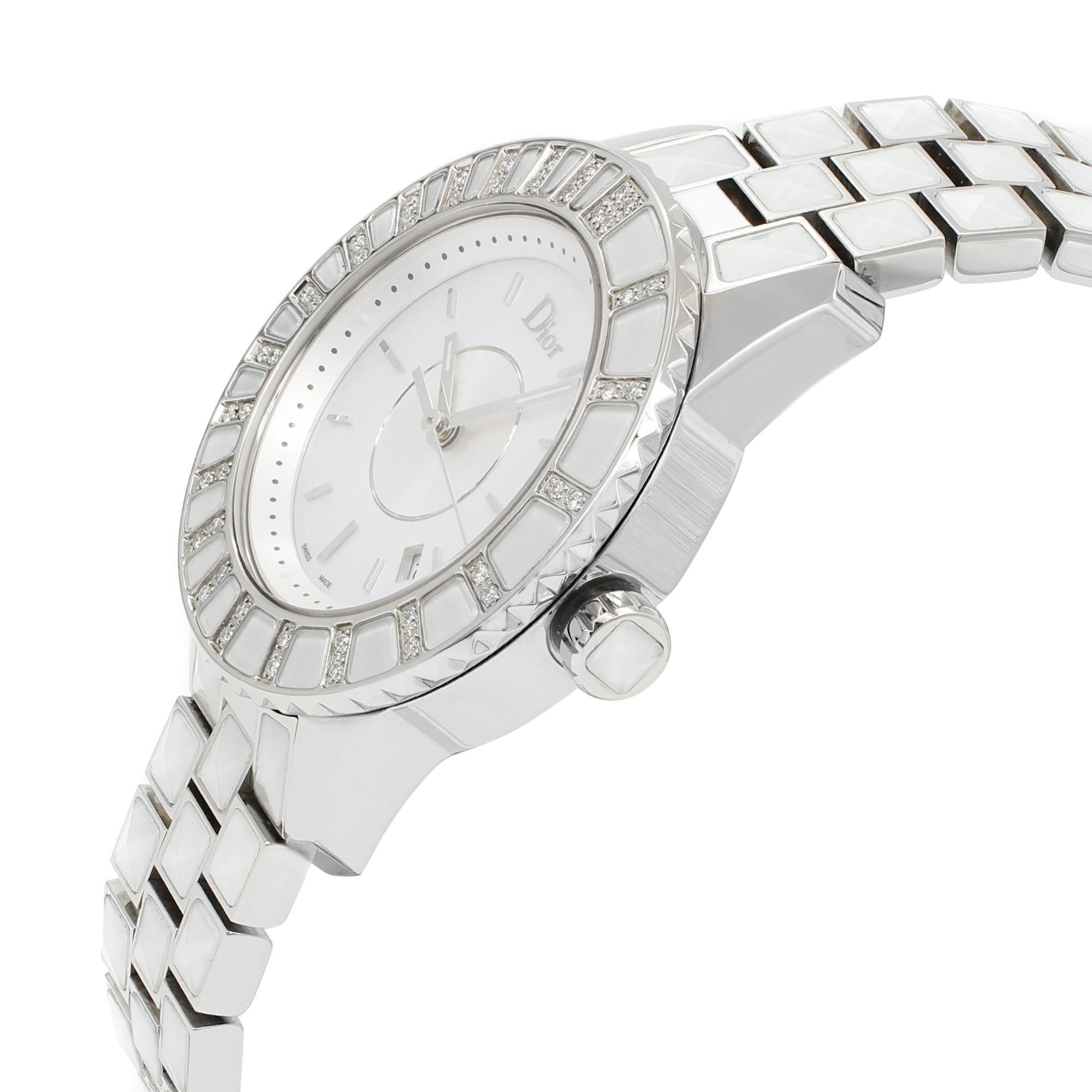 white sapphire watch