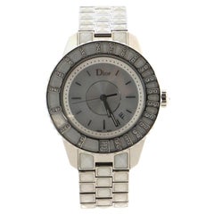 Christian Dior Christal Quartz Watch Stainless Steel and Sapphire Crystal