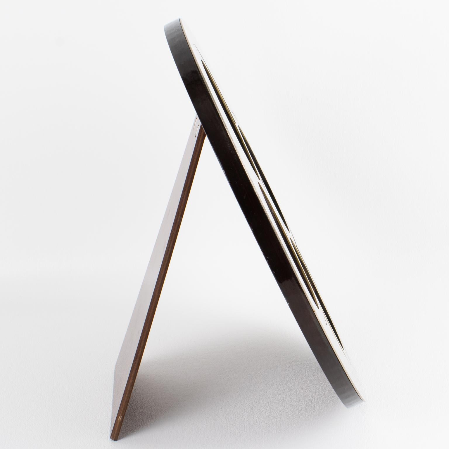 Polished Christian Dior Chrome and Brass Modernist Multi-View Picture Frame, circa 1970 For Sale