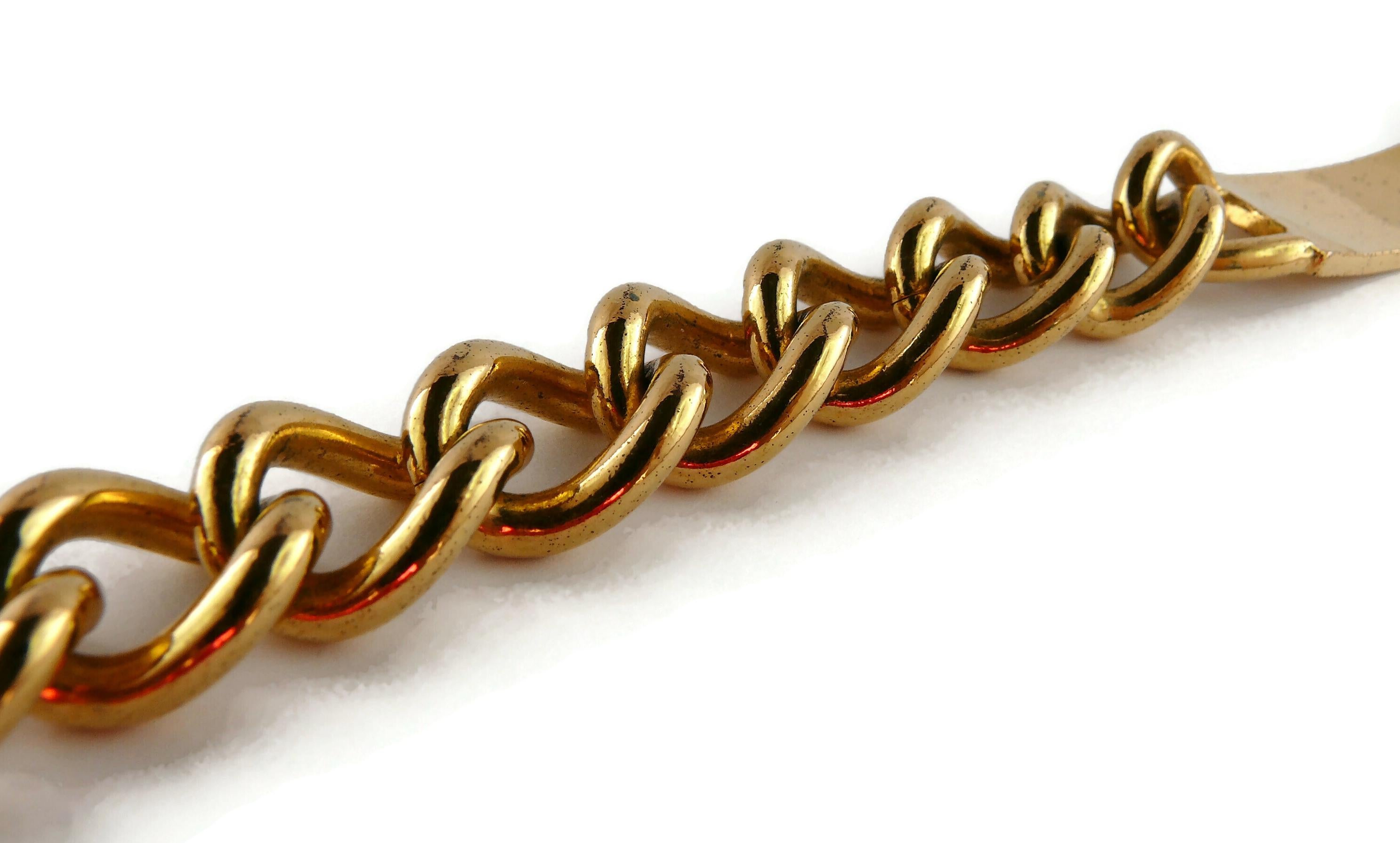 Collana Chunky ID Tag Curb di Christian Dior in vendita 9