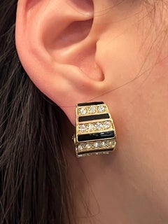 Christian Dior “circa” 1980 Art Deco Clip Ons Earrings