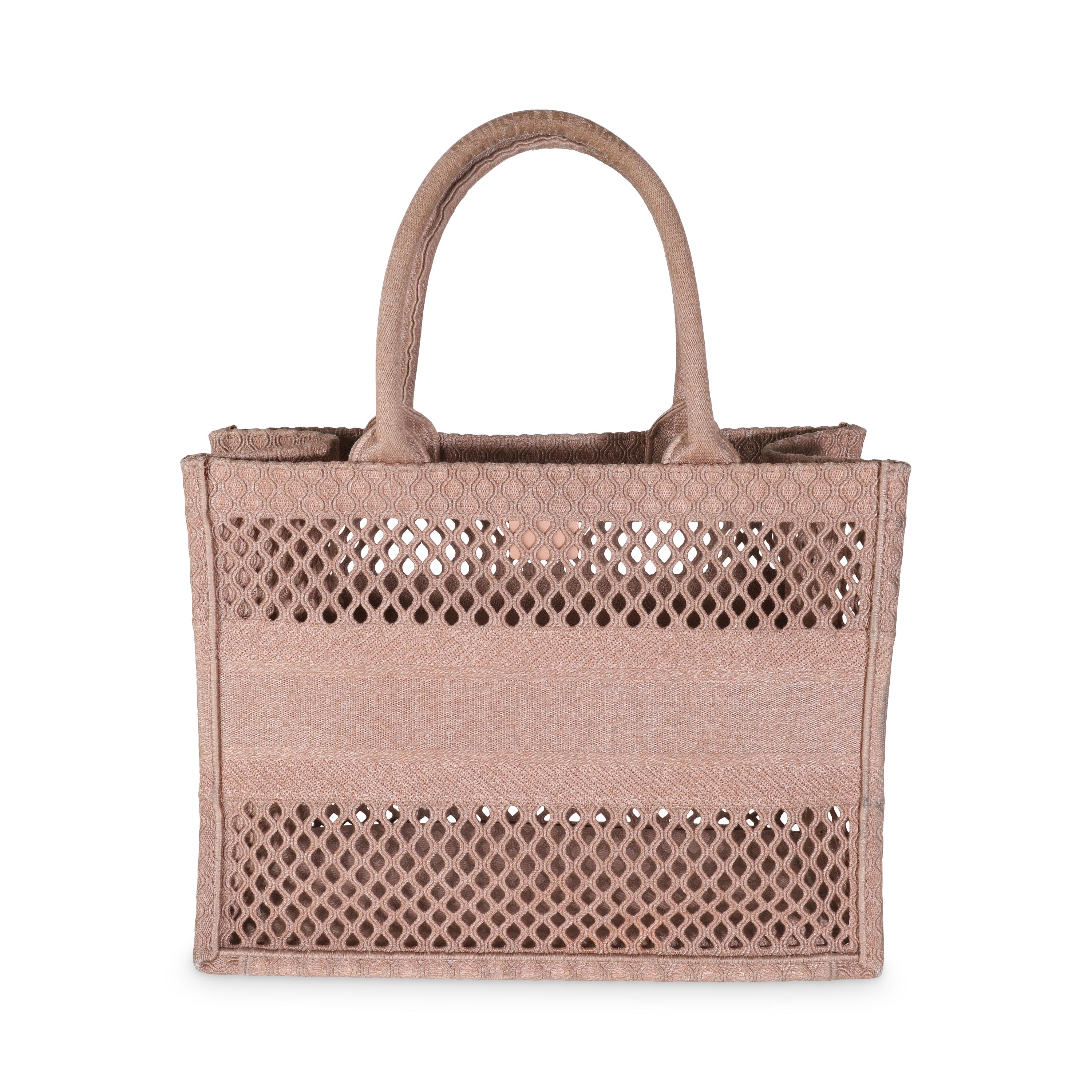 Listing Title: Christian Dior Clay Mesh Embroidered Medium Book Tote
SKU: 141410
Condition: Pre-owned 
Condition Description: The Dior Book tote combines practicality with impeccable style. Embroidered throughout for a look reminiscent of tapestry,