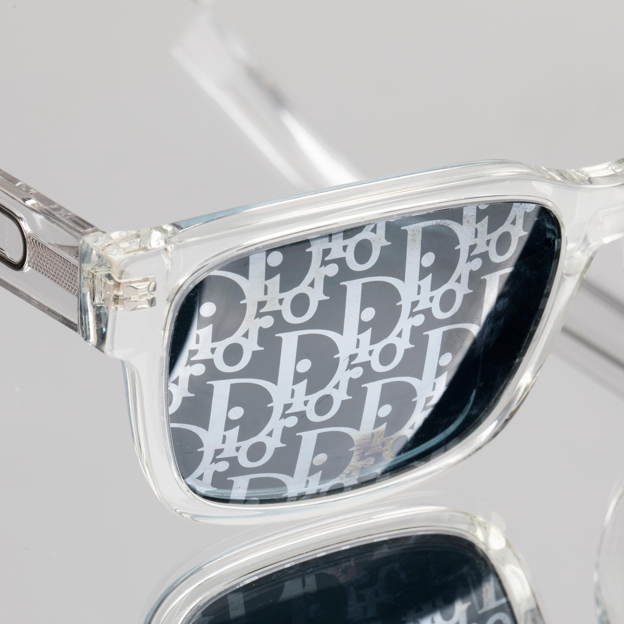 Christian Dior Klare, schräge Sonnenbrille im Angebot 2