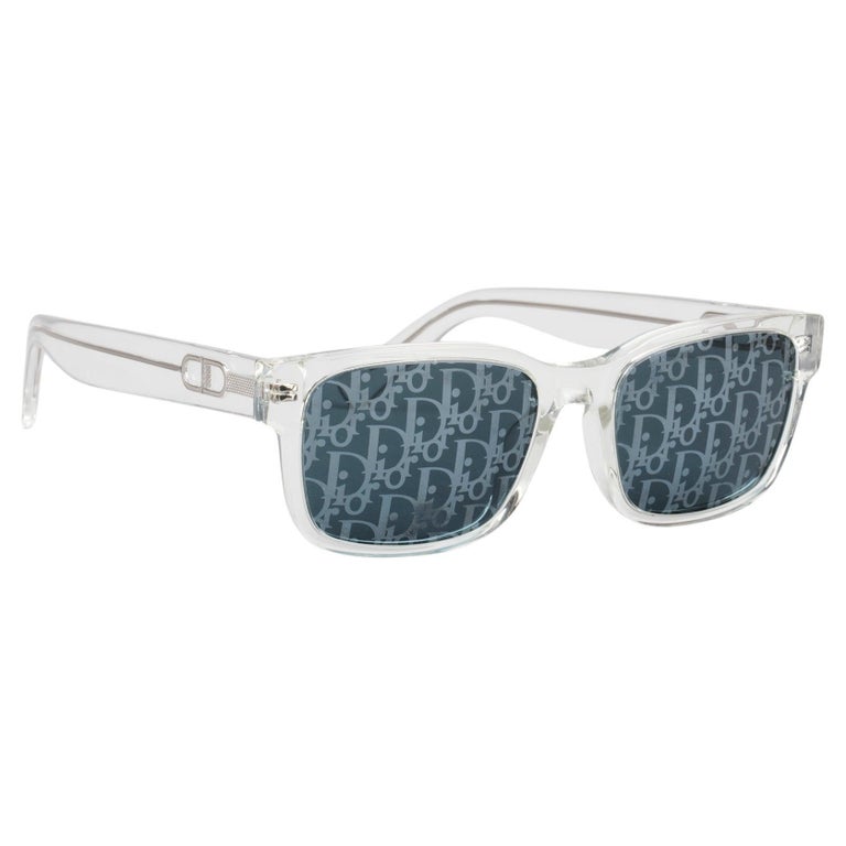 Christian Dior Clear Oblique Sunglasses For Sale at 1stDibs display picture 2
