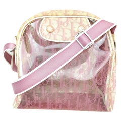 New Dior Monogram Pink Bag Scarf For Sale at 1stDibs