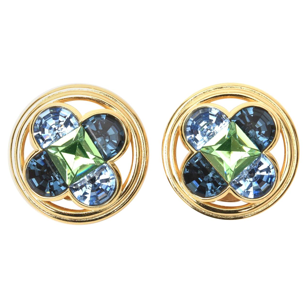 Christian Dior Clip On Earrings Vintage For Sale at 1stDibs