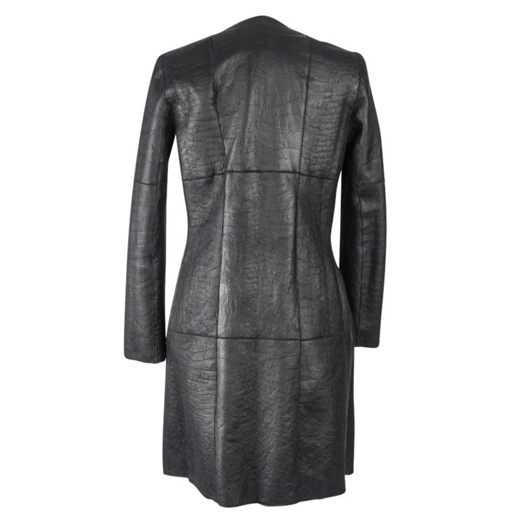 Christian Dior Coat Black Persian Lamb Shearling Reversible 6 at 1stDibs