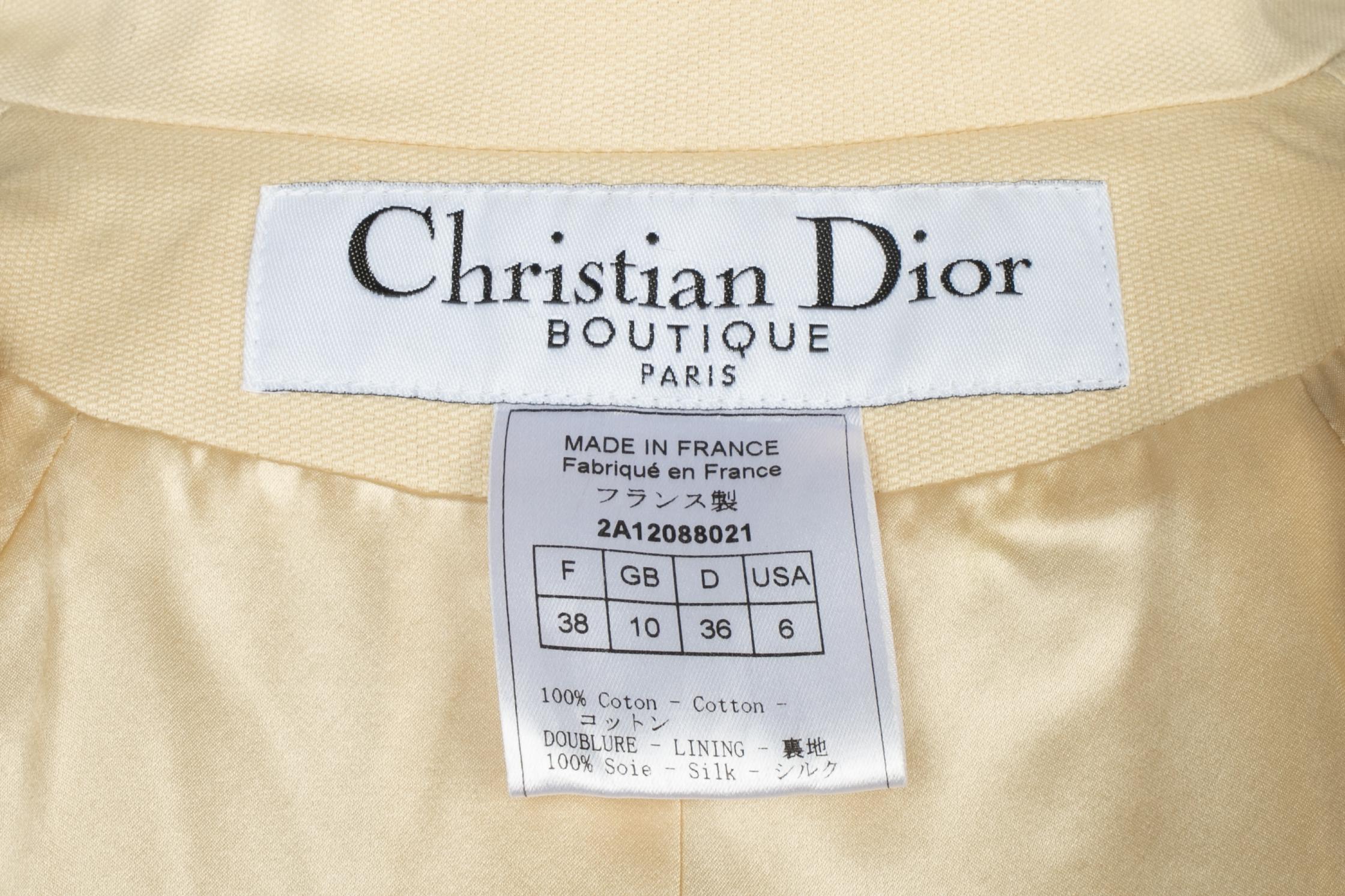 Christian Dior coat Fall 2002-2003 en vente 9