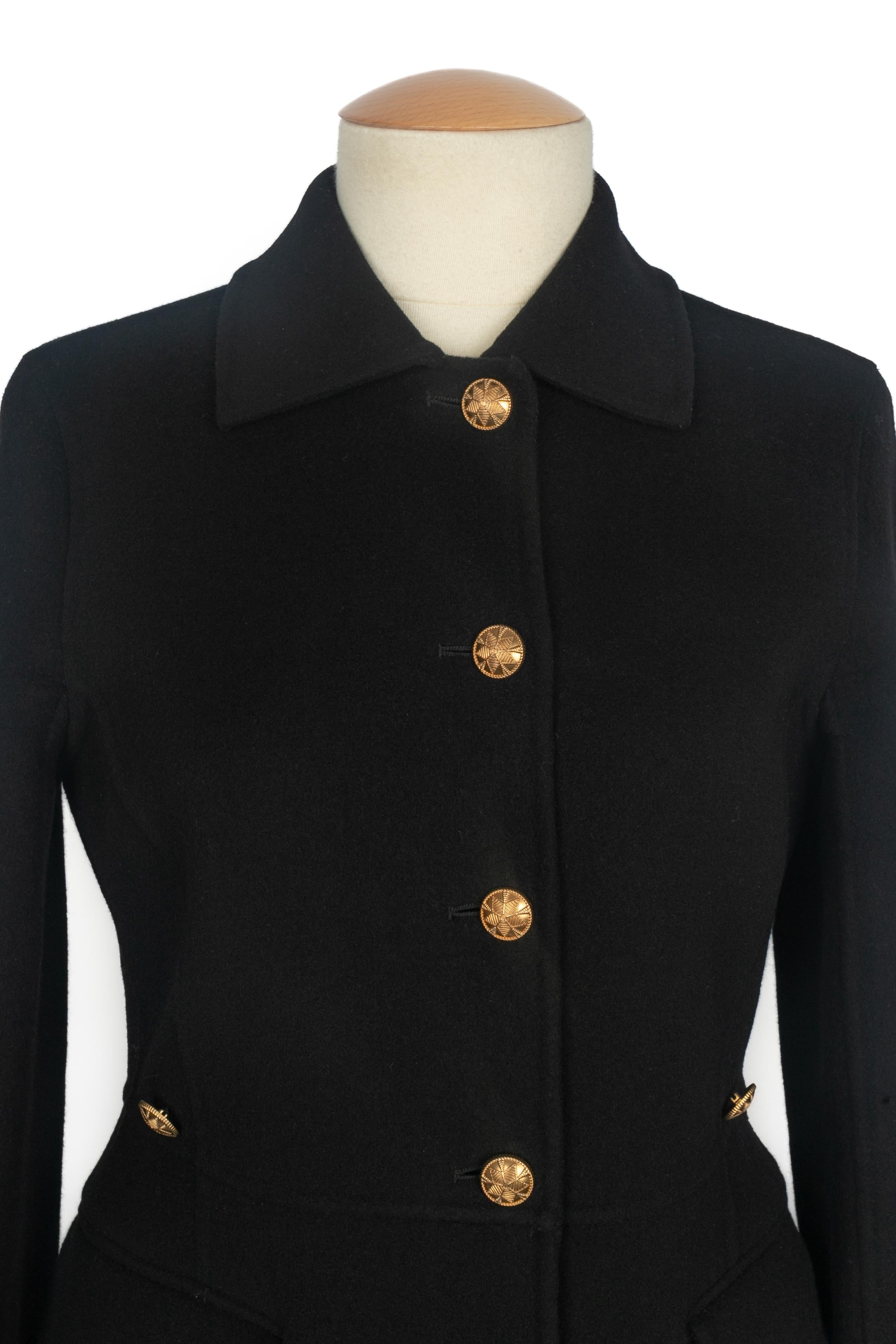 Nero Cappotto Christian Dior in vendita