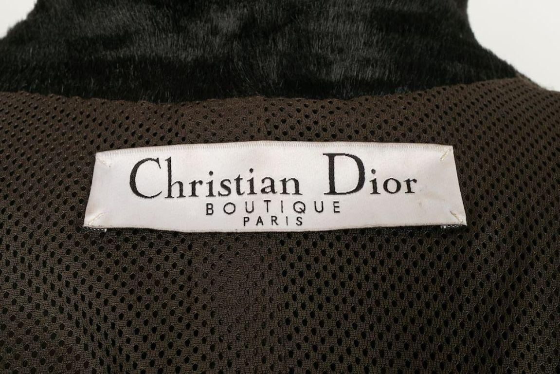 Christian Dior Coat in Calfskin and Silk, 2006 For Sale 5