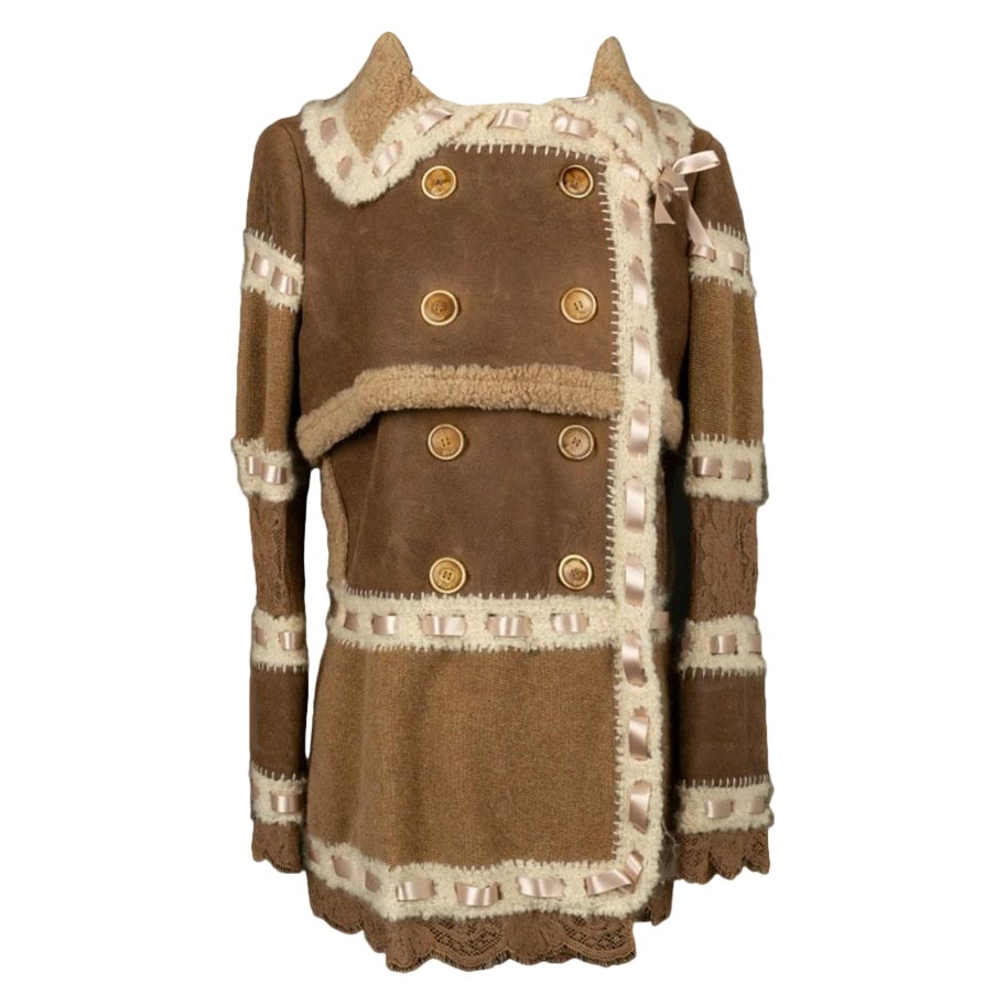 Christian Dior in pelle d'agnello e lana taglia 42FR, 2005