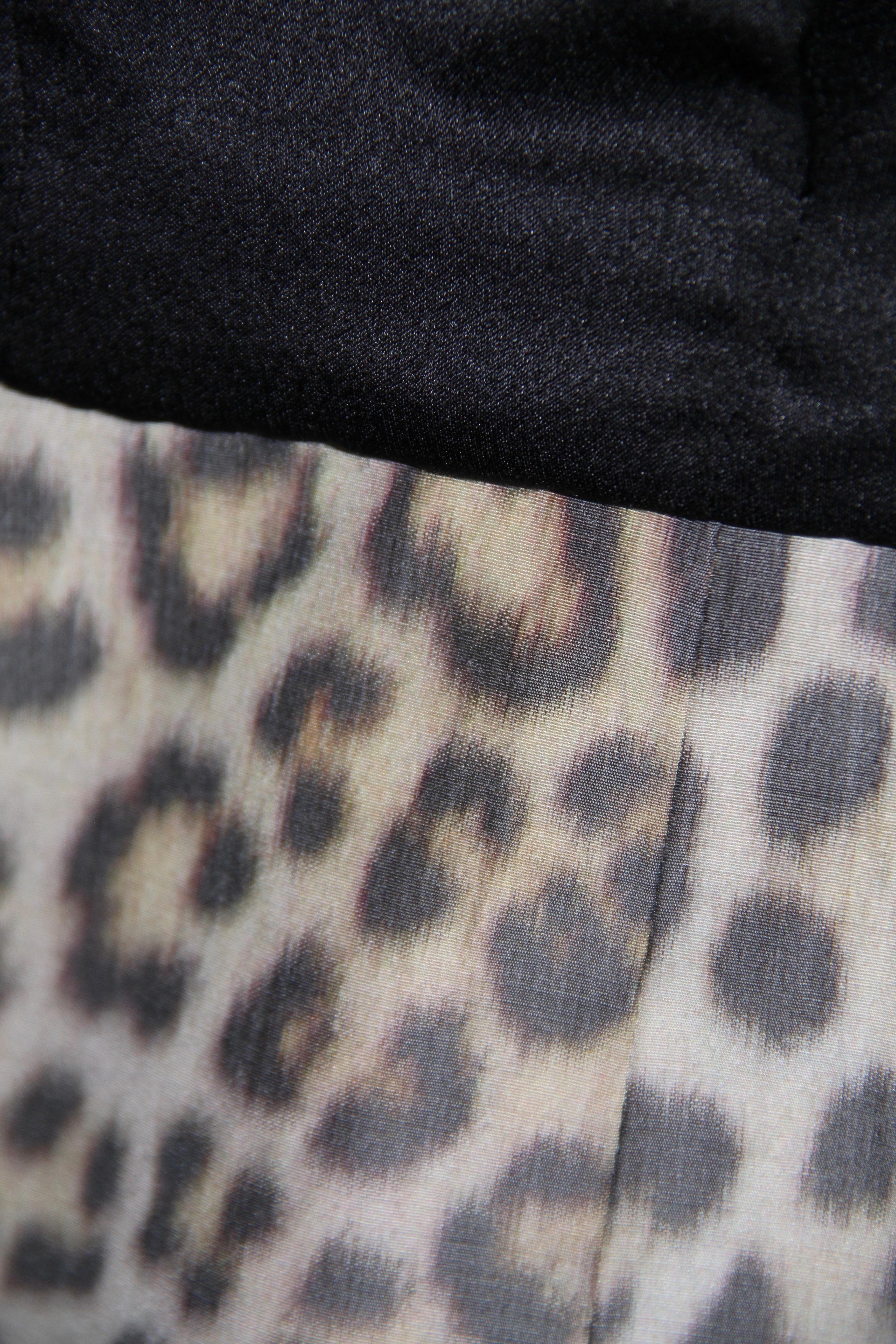 Christian Dior Coat Jacket Light Wool Mix Leopard Print 2