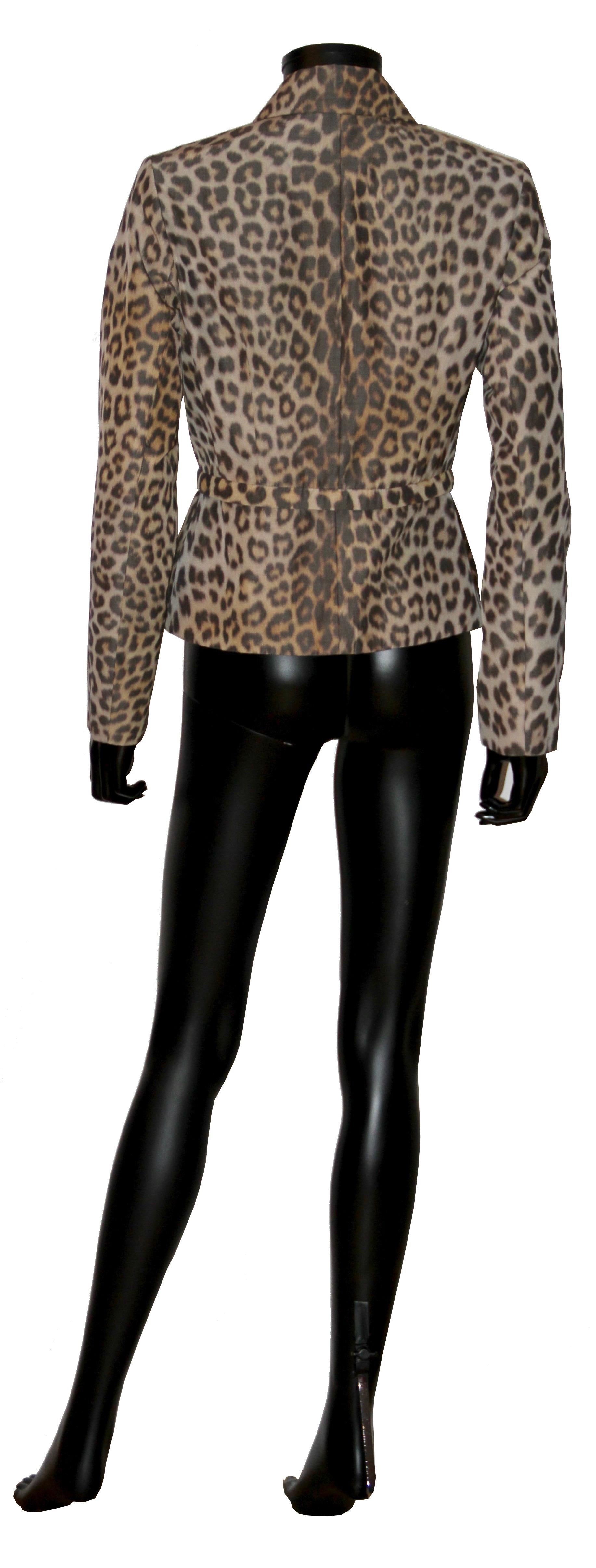 christian dior leopard jacket