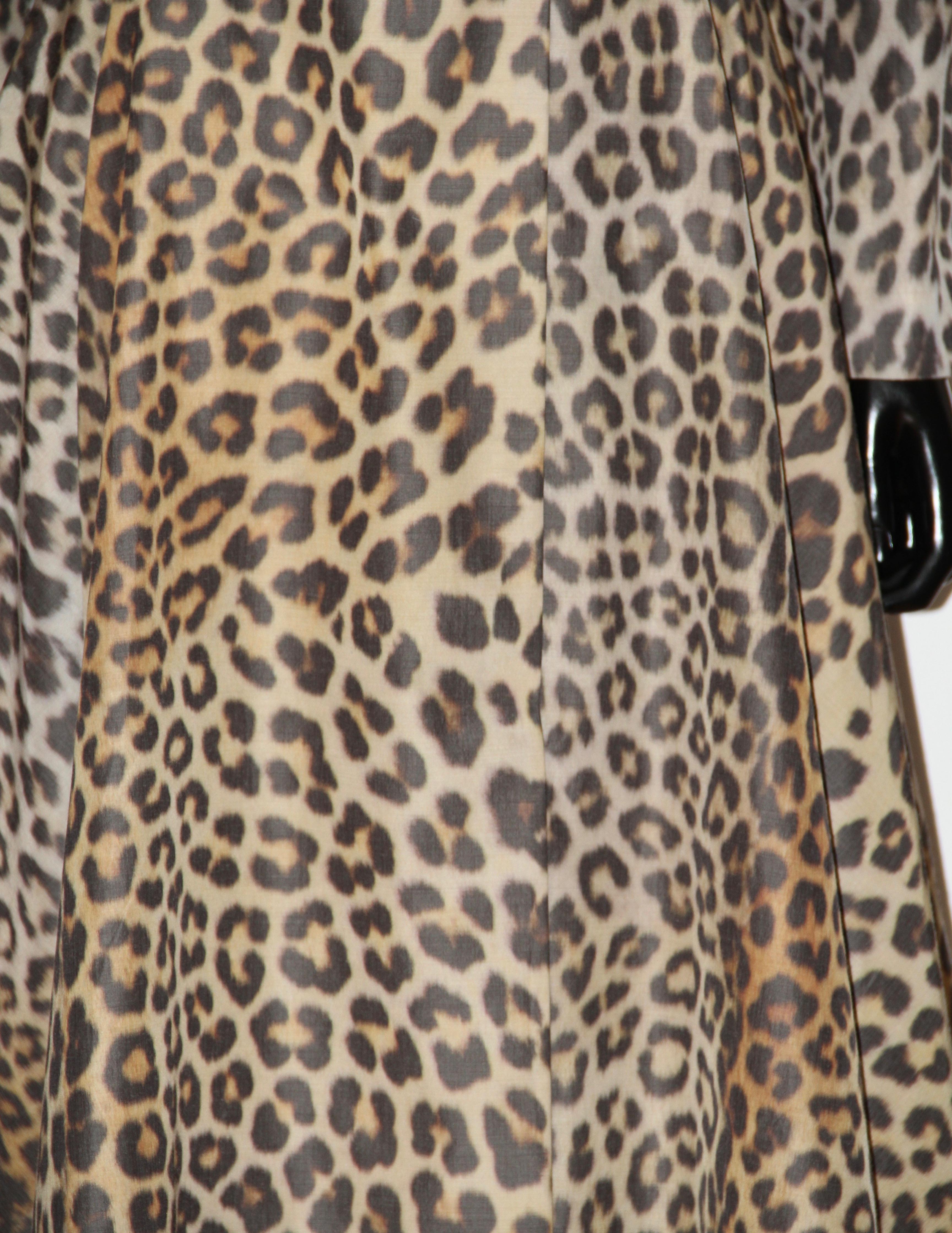 long leopard print jacket