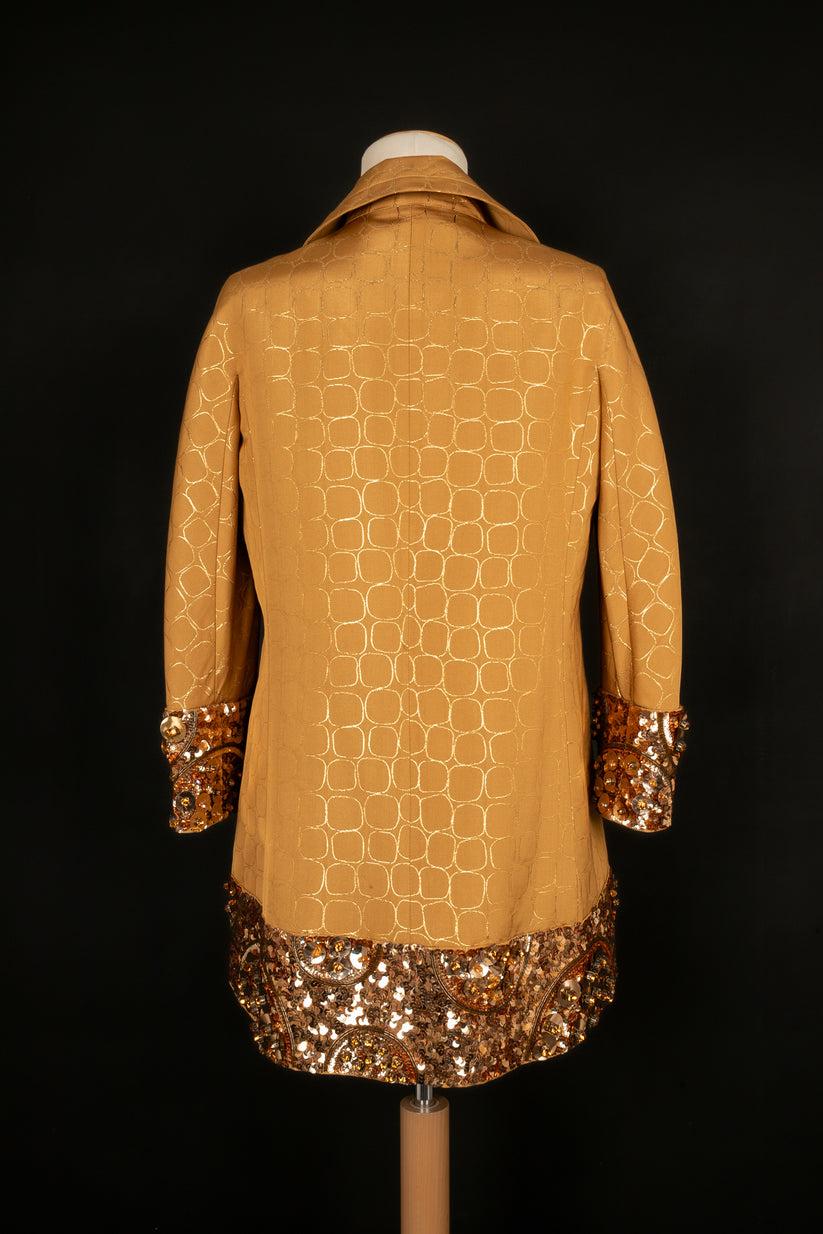 Brown Christian Dior Coat Made of Silk, 2008 For Sale