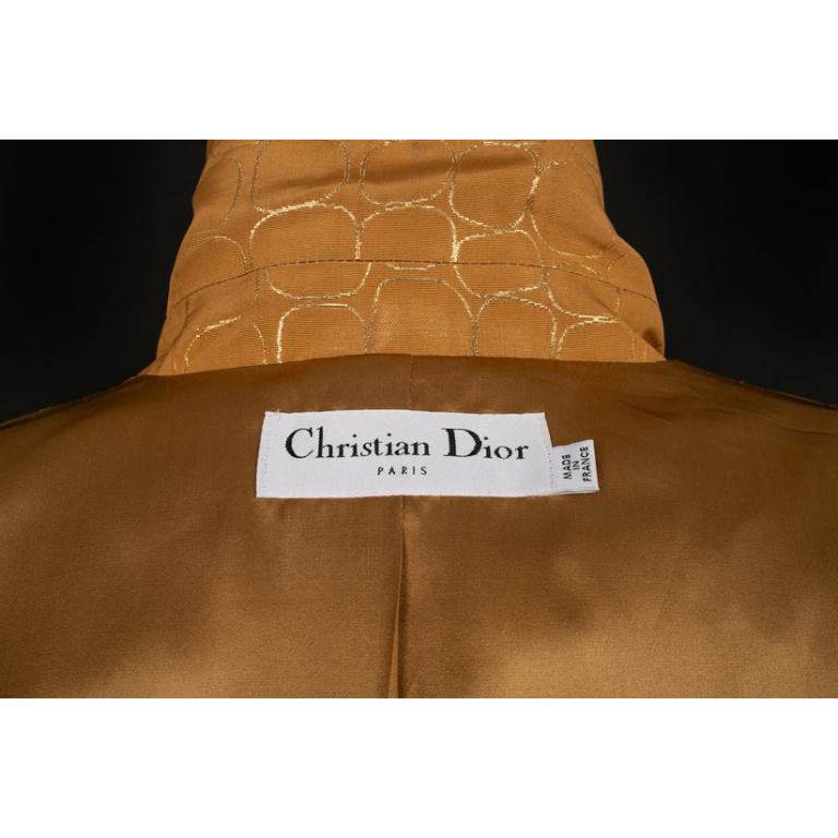 Christian Dior Mantel aus Seide, hergestellt 2008 im Angebot 5