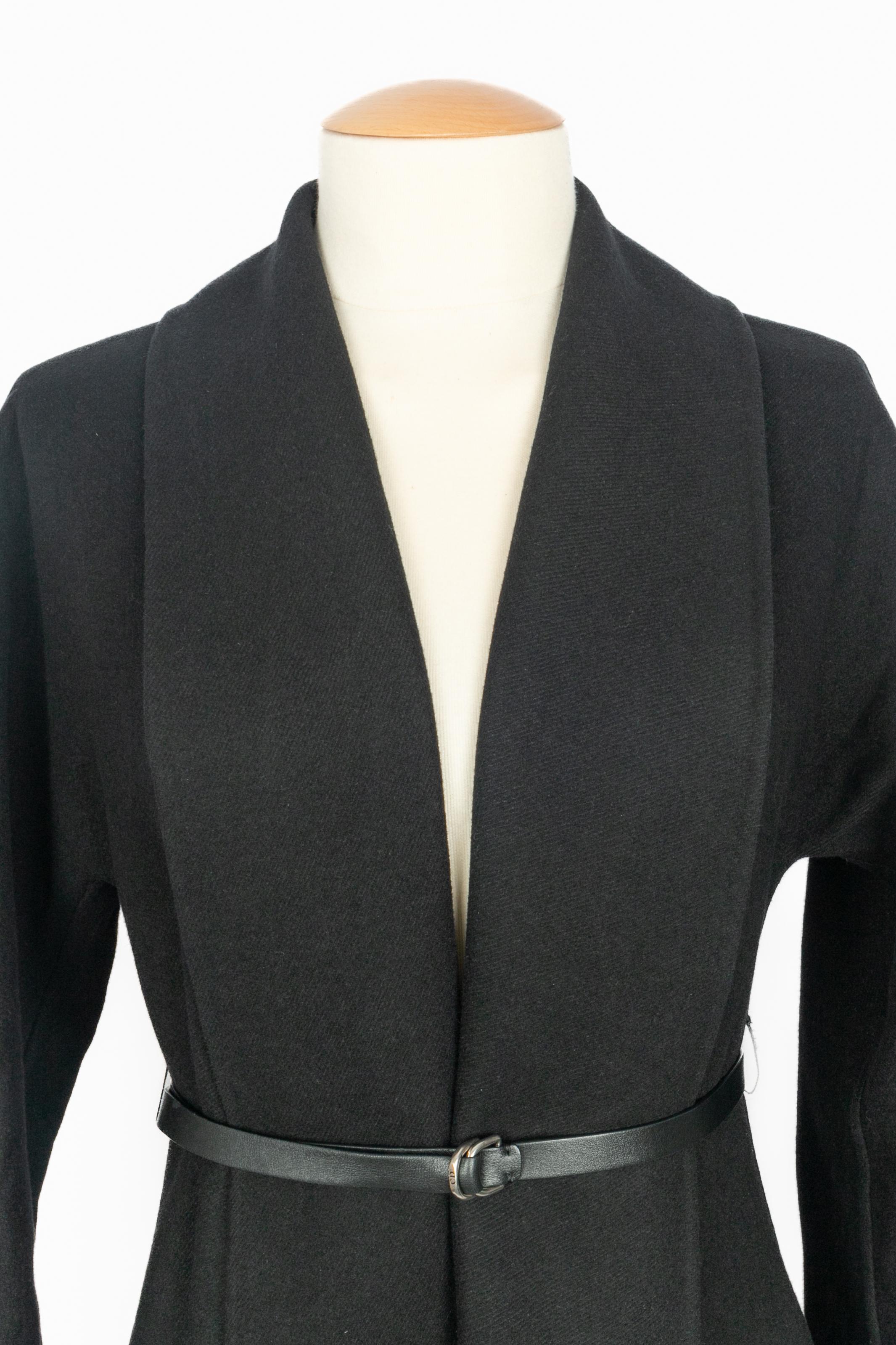 Nero Cappotto Christian Dior Resort 2018 in vendita