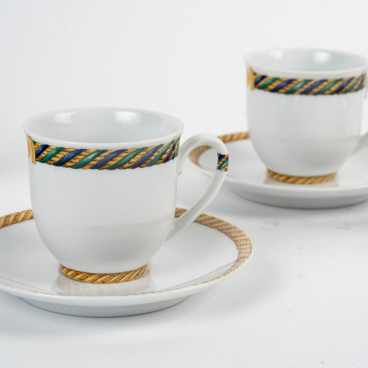 Christian Dior - Juego de café Torsadior Porcelana - 12 Personas Francés en venta