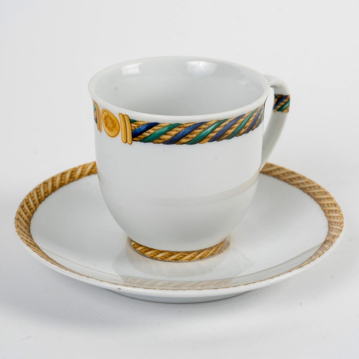 Christian Dior - Juego de café Torsadior Porcelana - 12 Personas en Bueno estado para la venta en Boulogne Billancourt, FR