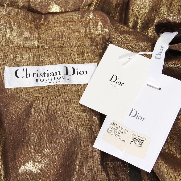 Christian Dior Colleen Gold Trench (2007) In Good Condition In Los Angeles, CA