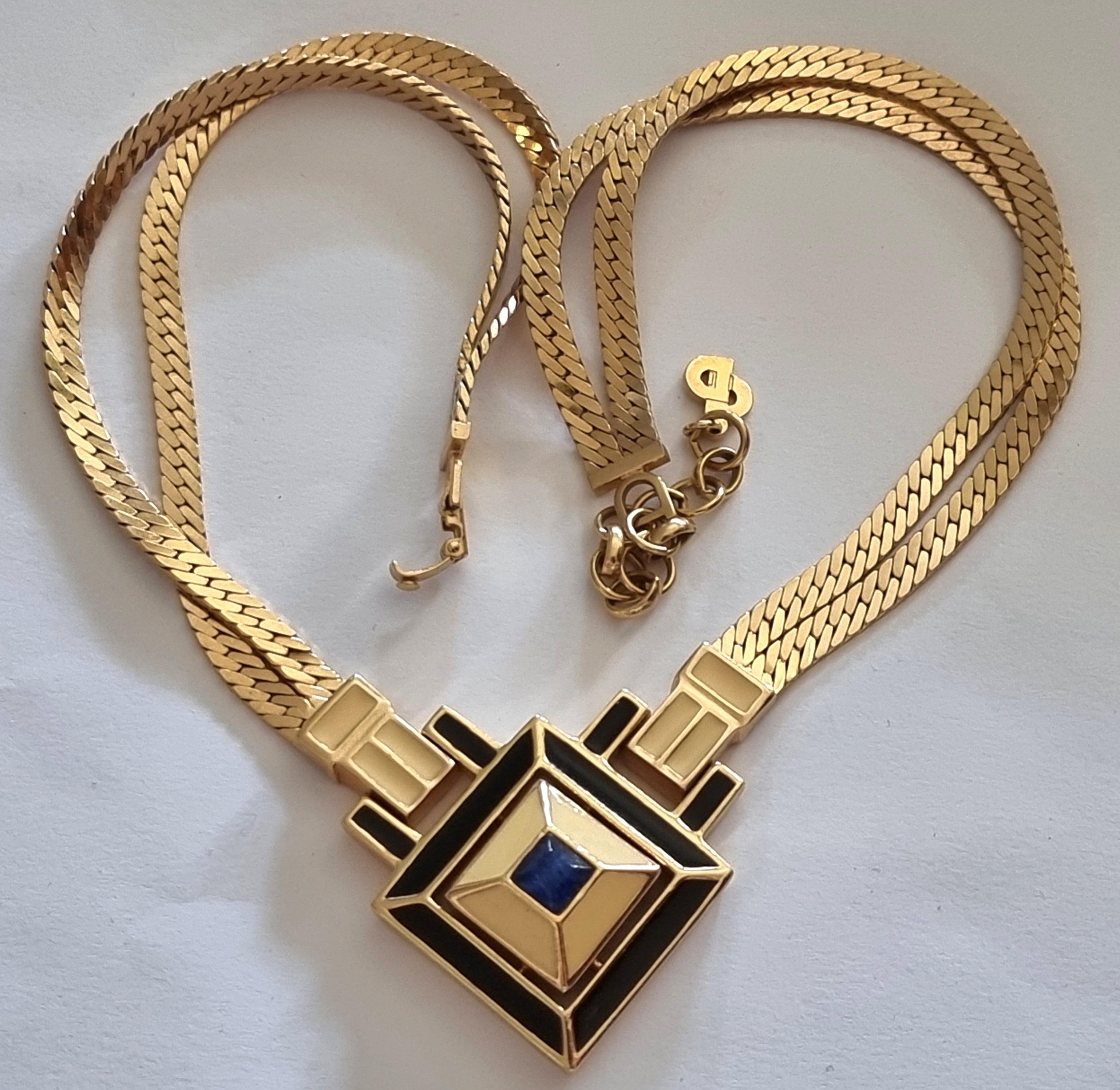 Christian Dior - Vintage 1980s NECKLACE, signed In Good Condition For Sale In SAINT-CLOUD, FR