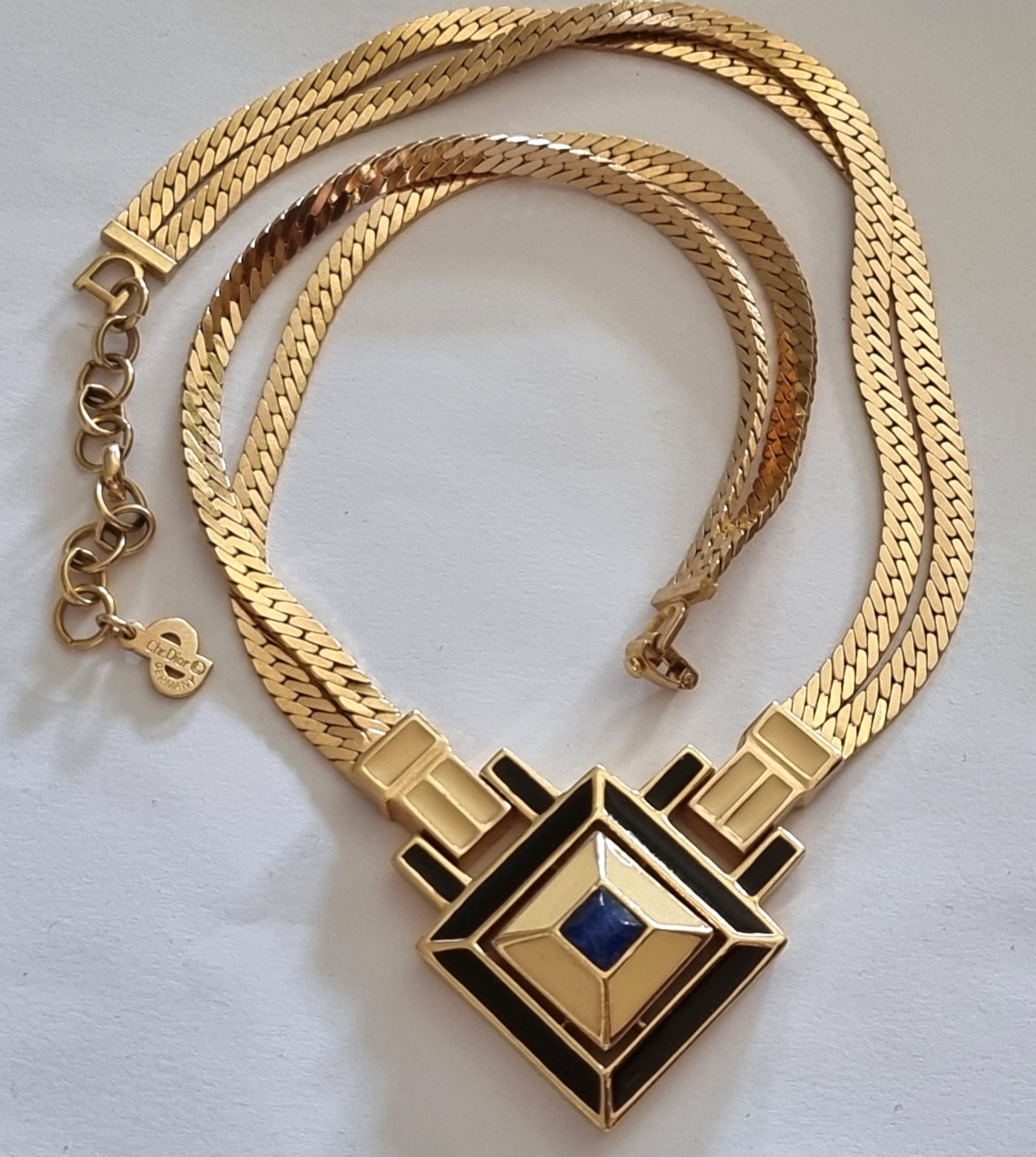 Christian Dior - Vintage 1980s NECKLACE, signed For Sale 4