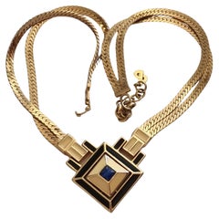 Christian Dior - Retro 1980s NECKLACE, signed