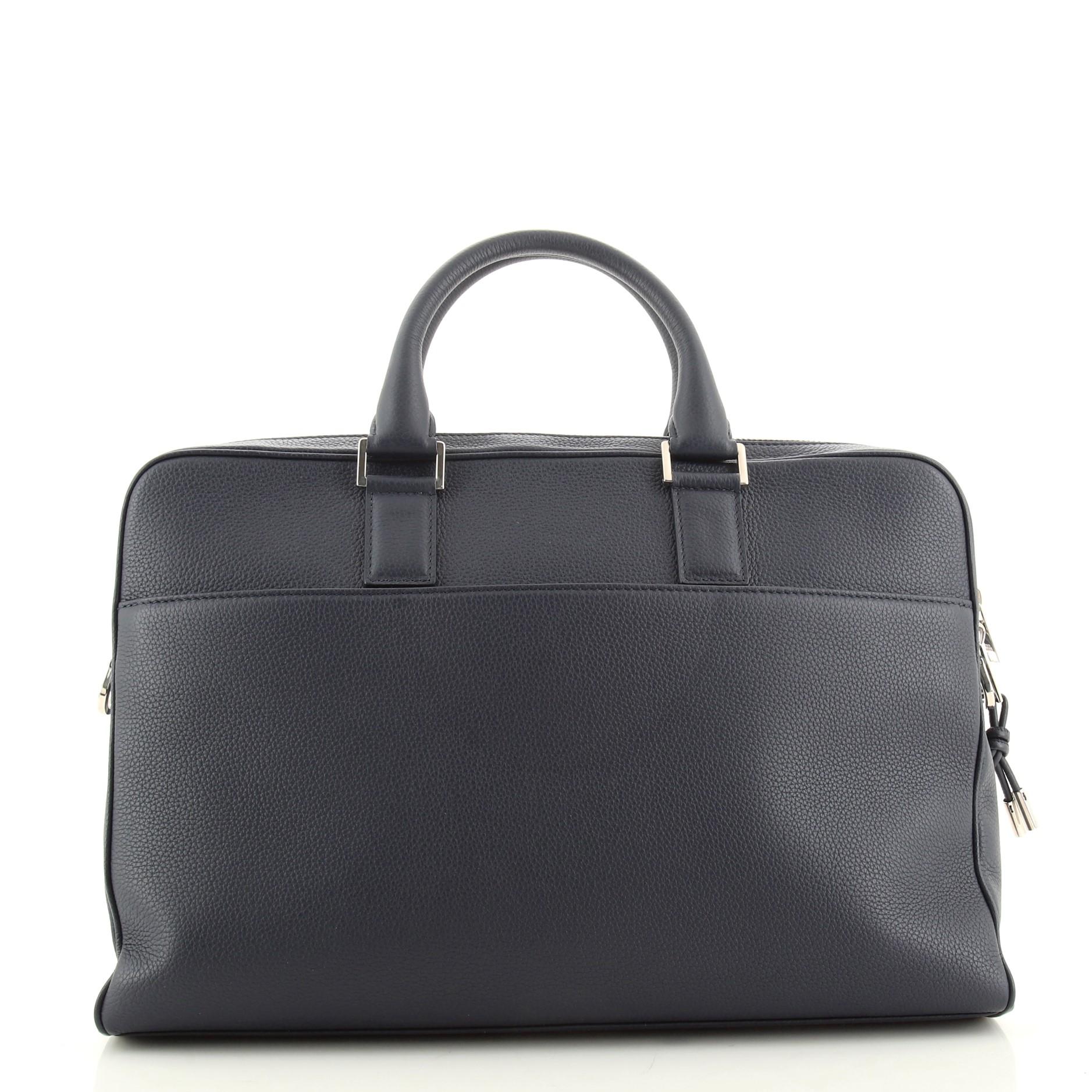Christian Dior Convertible Briefcase Leather In Good Condition In NY, NY
