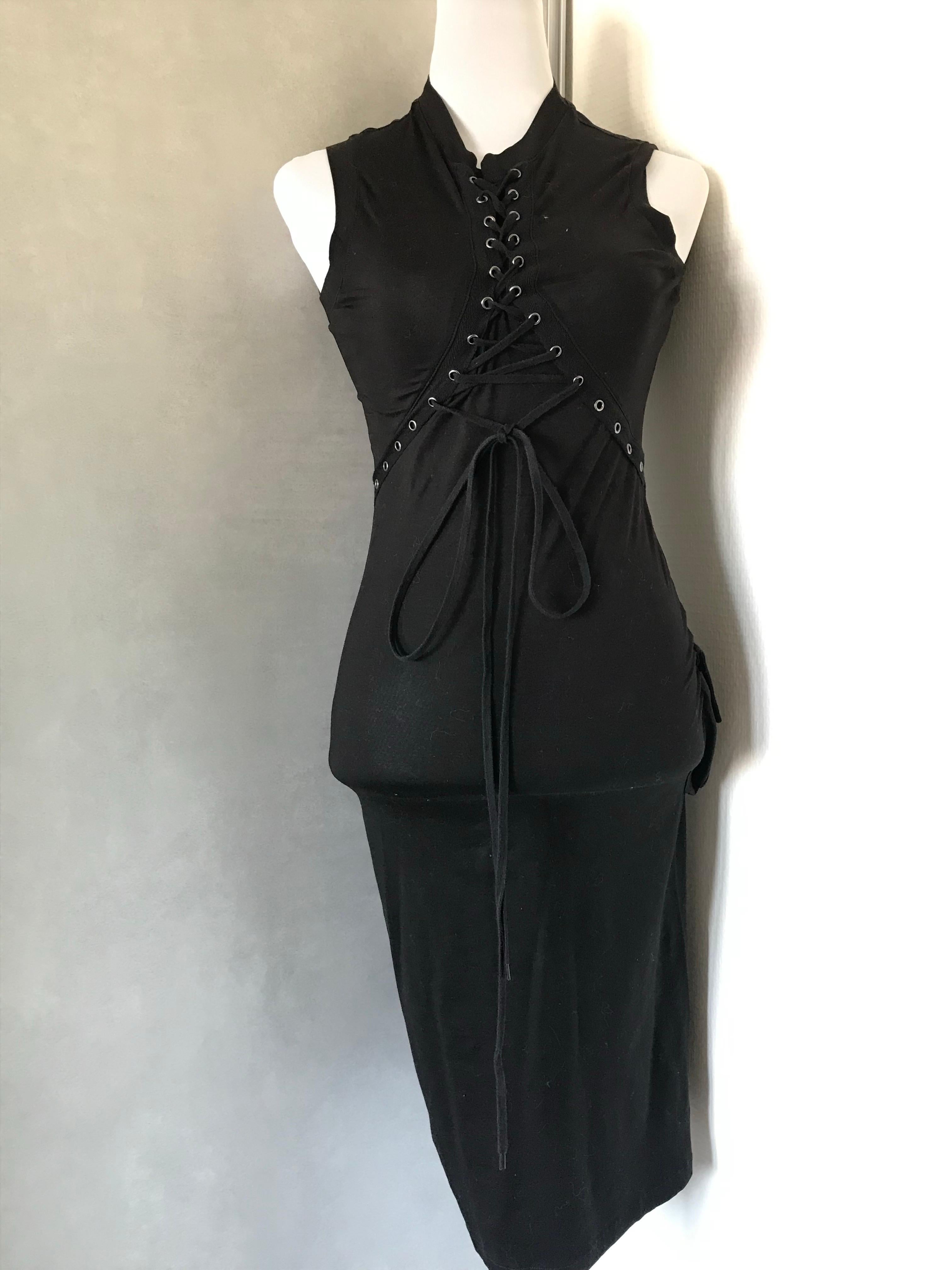 CHRISTIAN DIOR Robe à lacets style corset. en vente 2