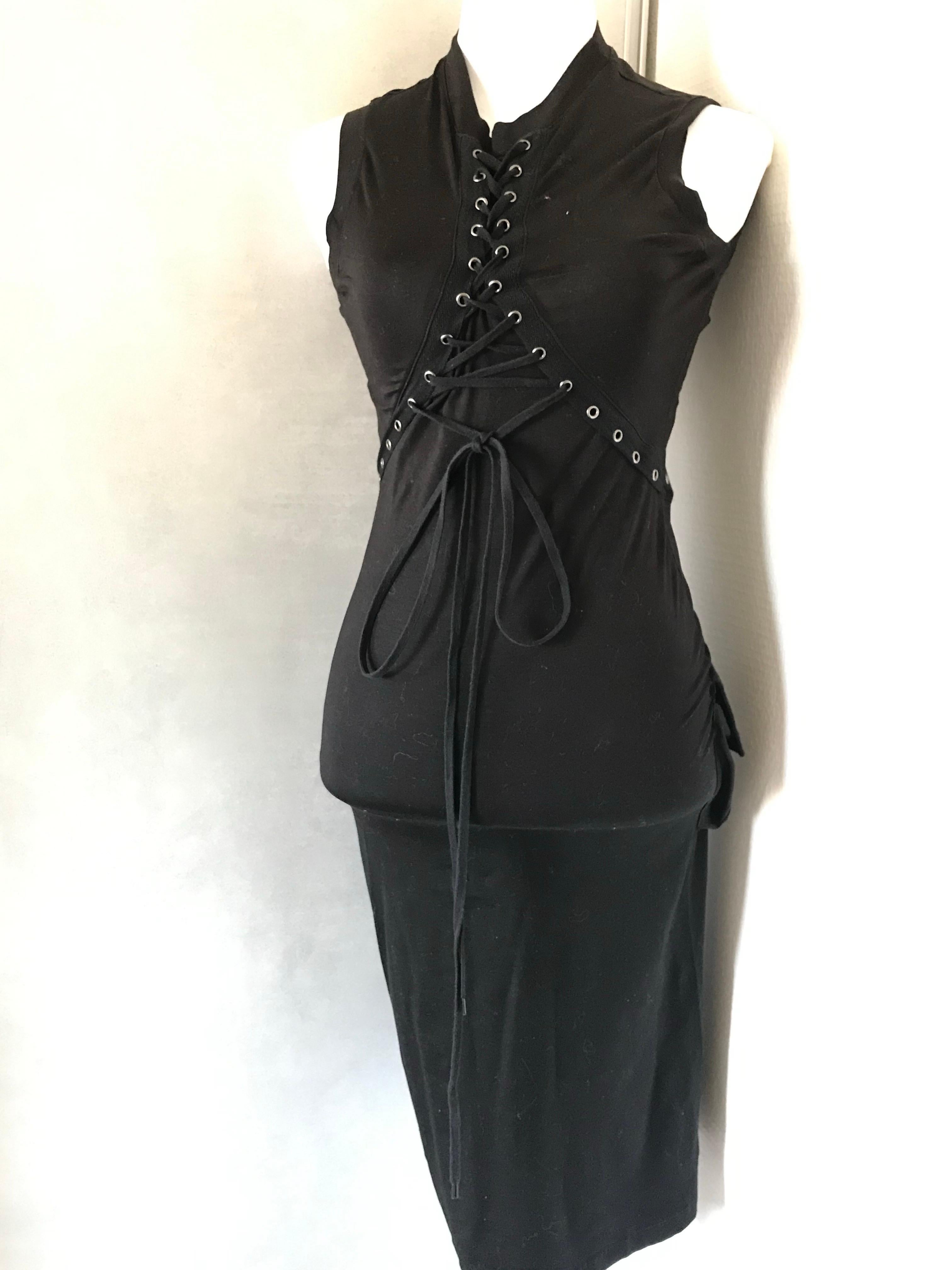 CHRISTIAN DIOR Robe à lacets style corset. en vente 3