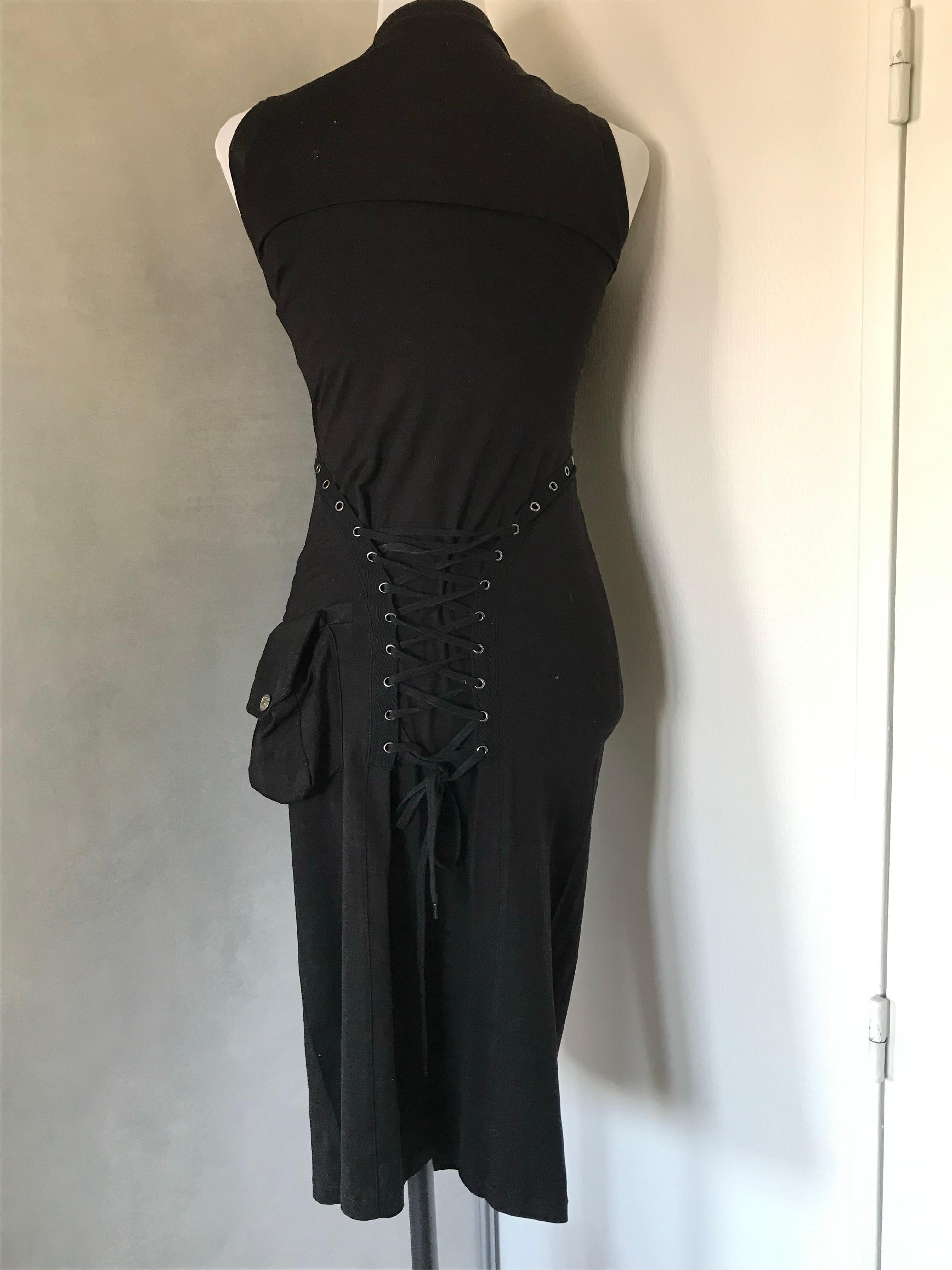 CHRISTIAN DIOR Robe à lacets style corset. en vente 4