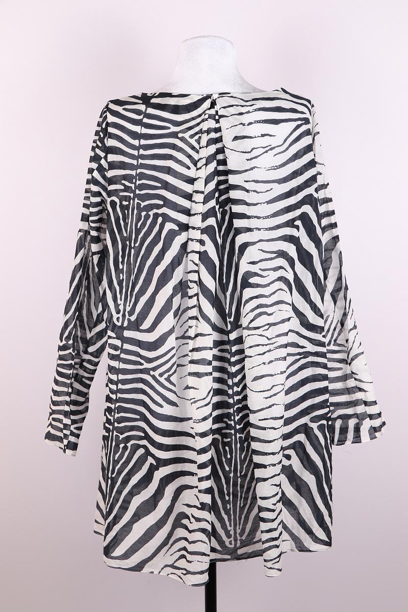 Christian Dior Bluse aus Baumwolle und Seide im Angebot 4