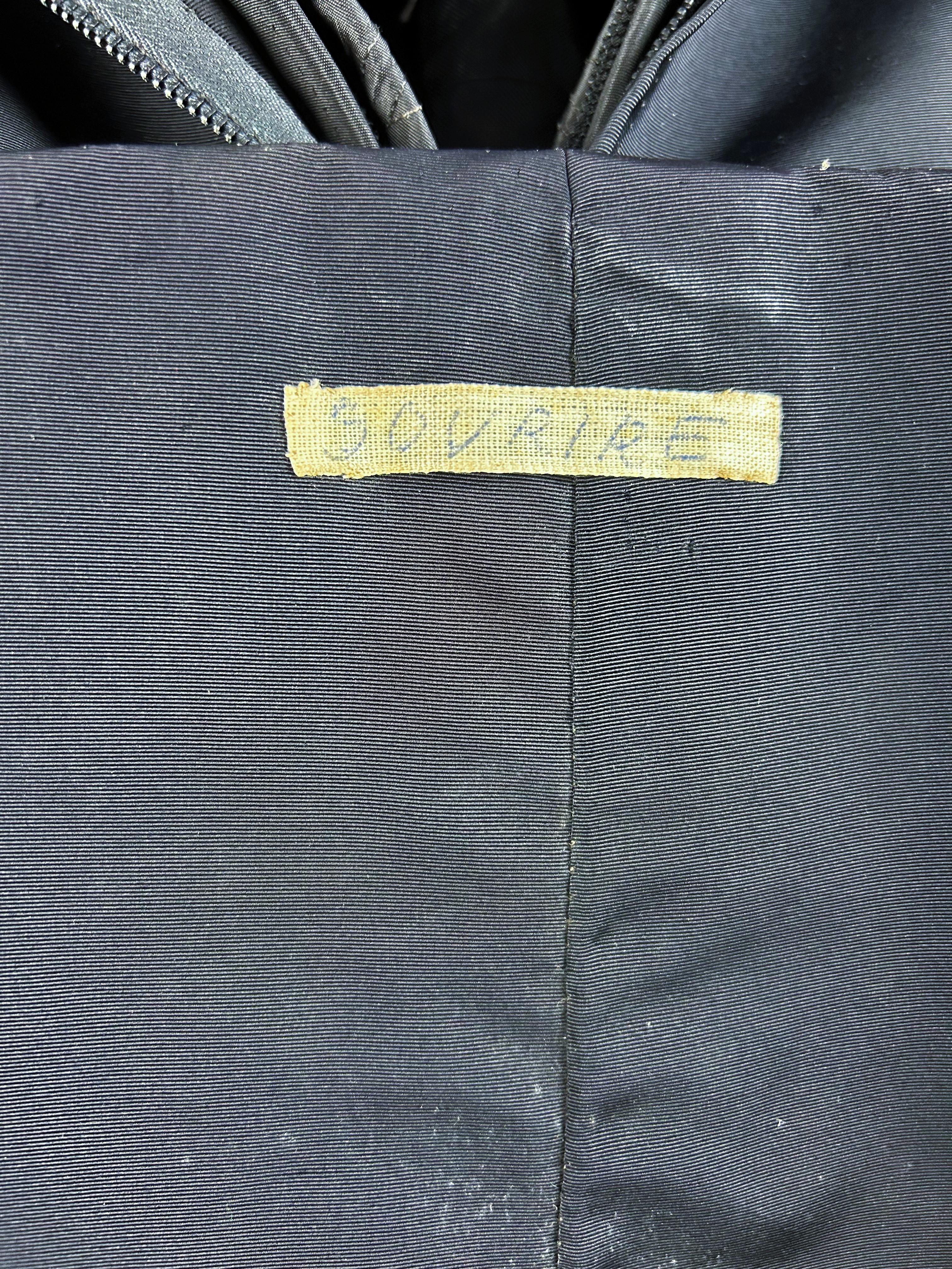 Christian Dior Couture black silk faille dress Named Sourire - AW 1956-1957 10