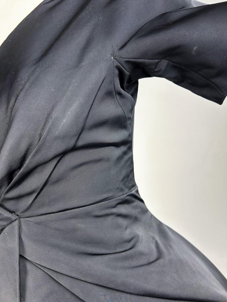 Christian Dior Couture black silk faille dress Named Sourire - AW 1956-1957 3