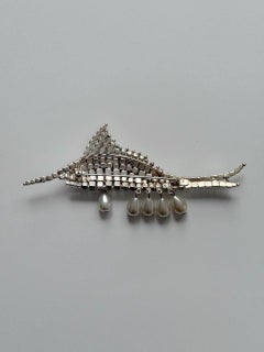 Christian Dior Couture Marlin Brooch, circa 1960