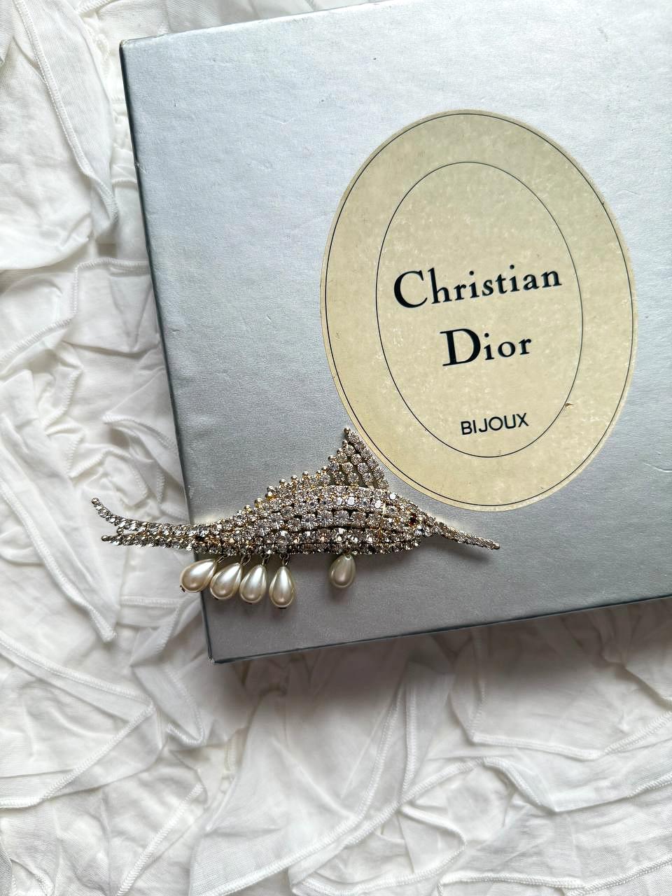 Christian Dior Couture Marlin Brooch, circa 1960 For Sale