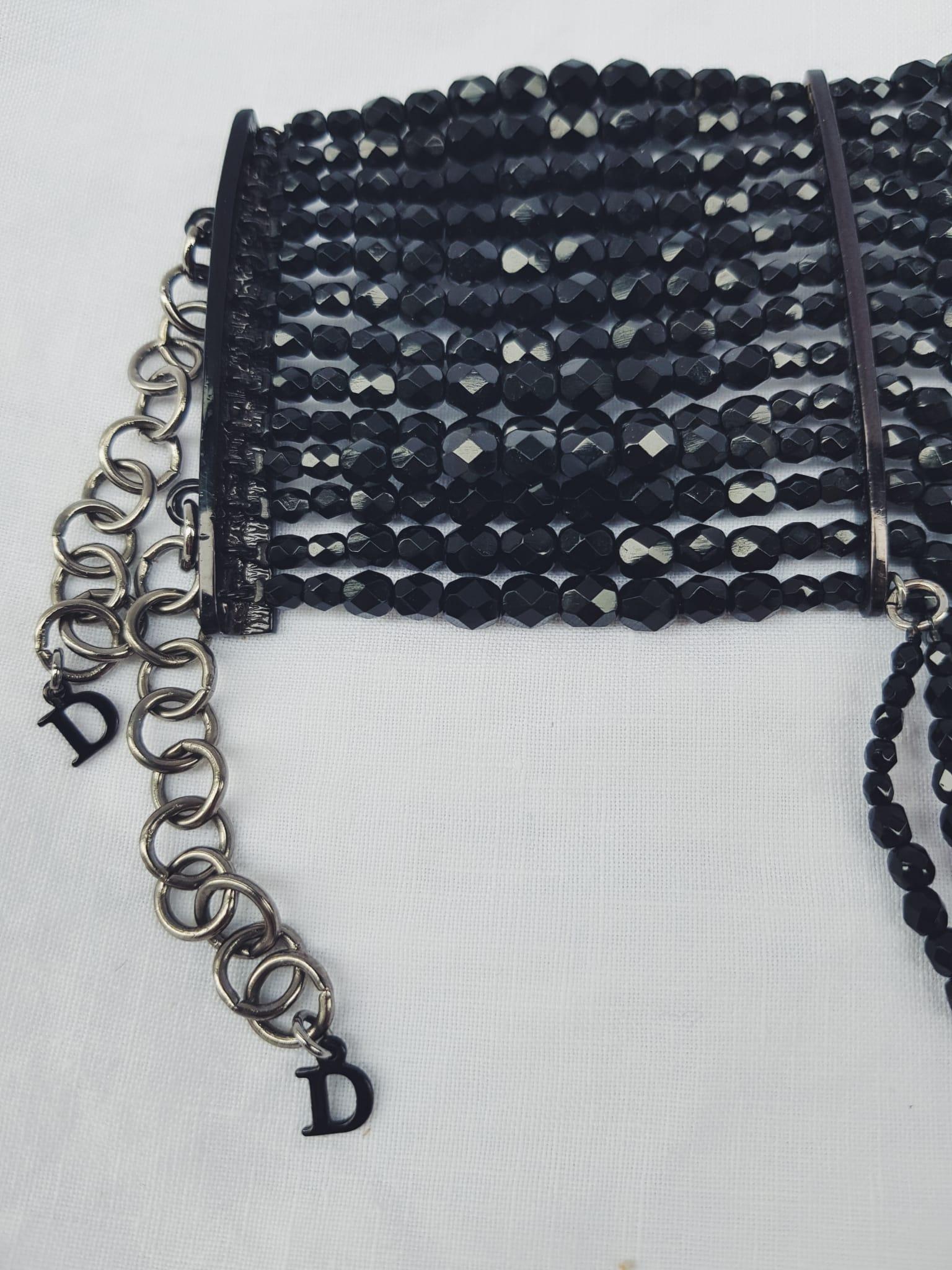 dior black choker