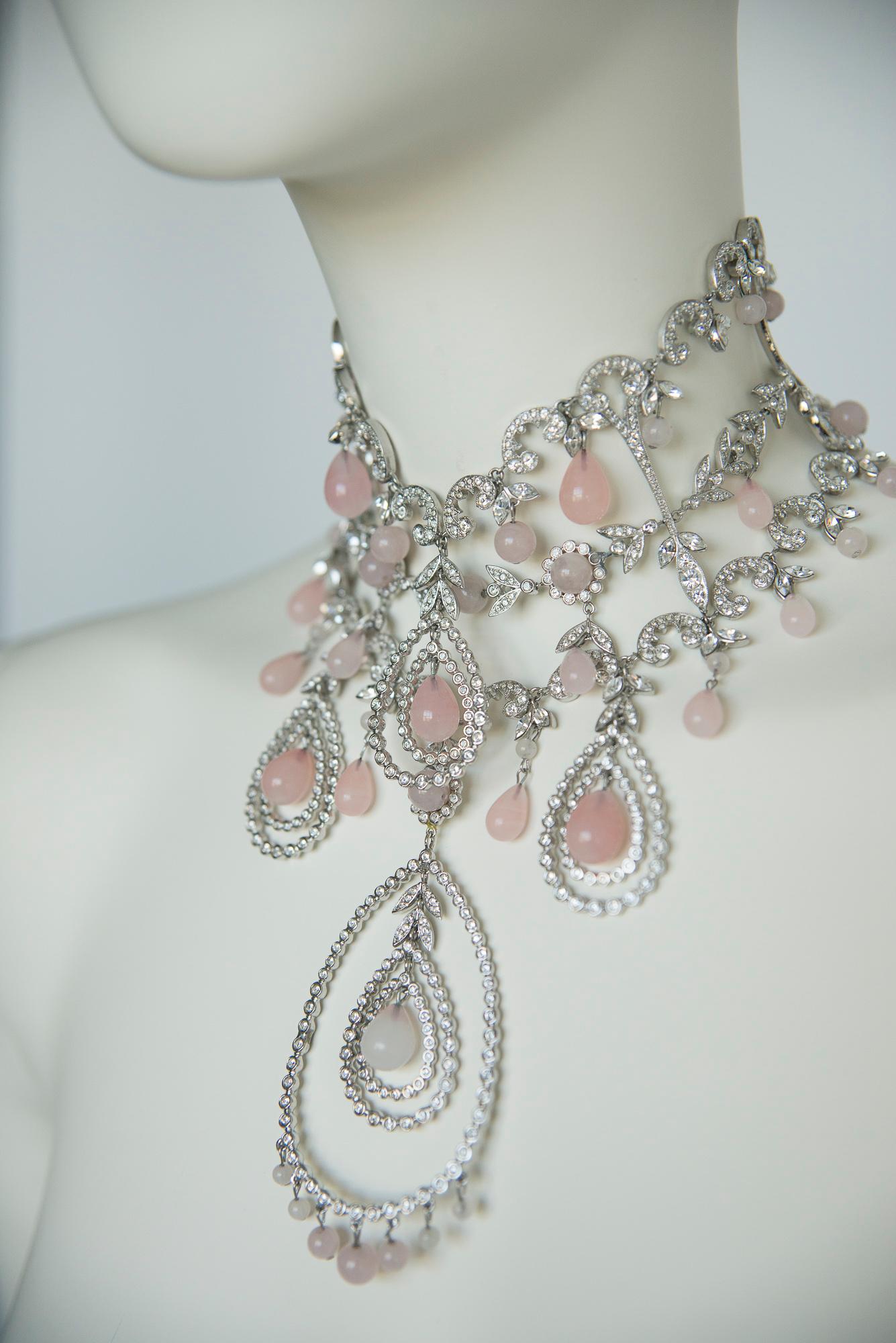 Christian Dior Couture Runway Crystal & Bead Choker Necklace, Fall-Winter 2003 2