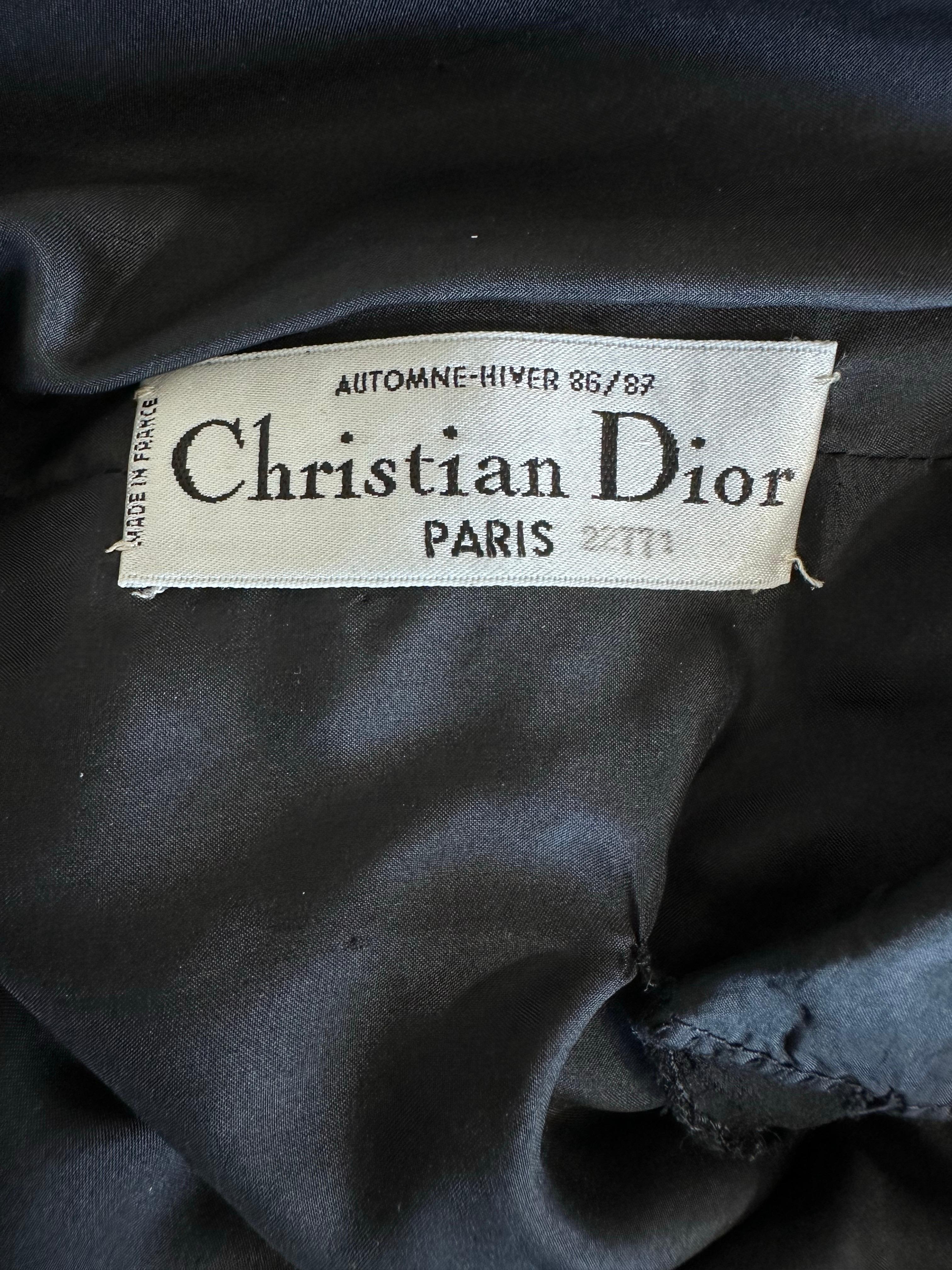 Robe fourreau couture Christian Dior par marc Bohan F/W 86/87 en vente 8
