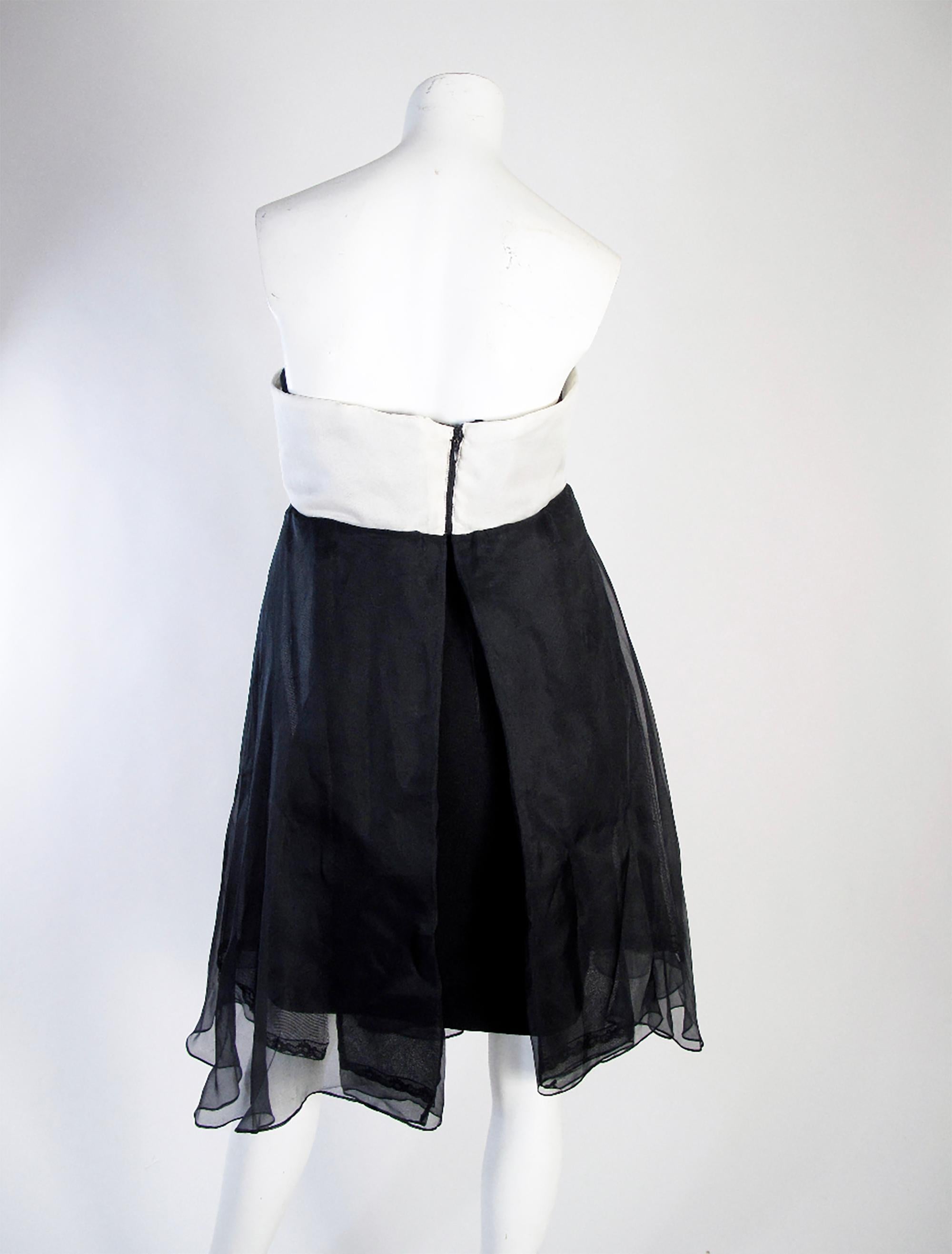 Christian Dior Couture Tuxedo Dress In Good Condition In Austin, TX