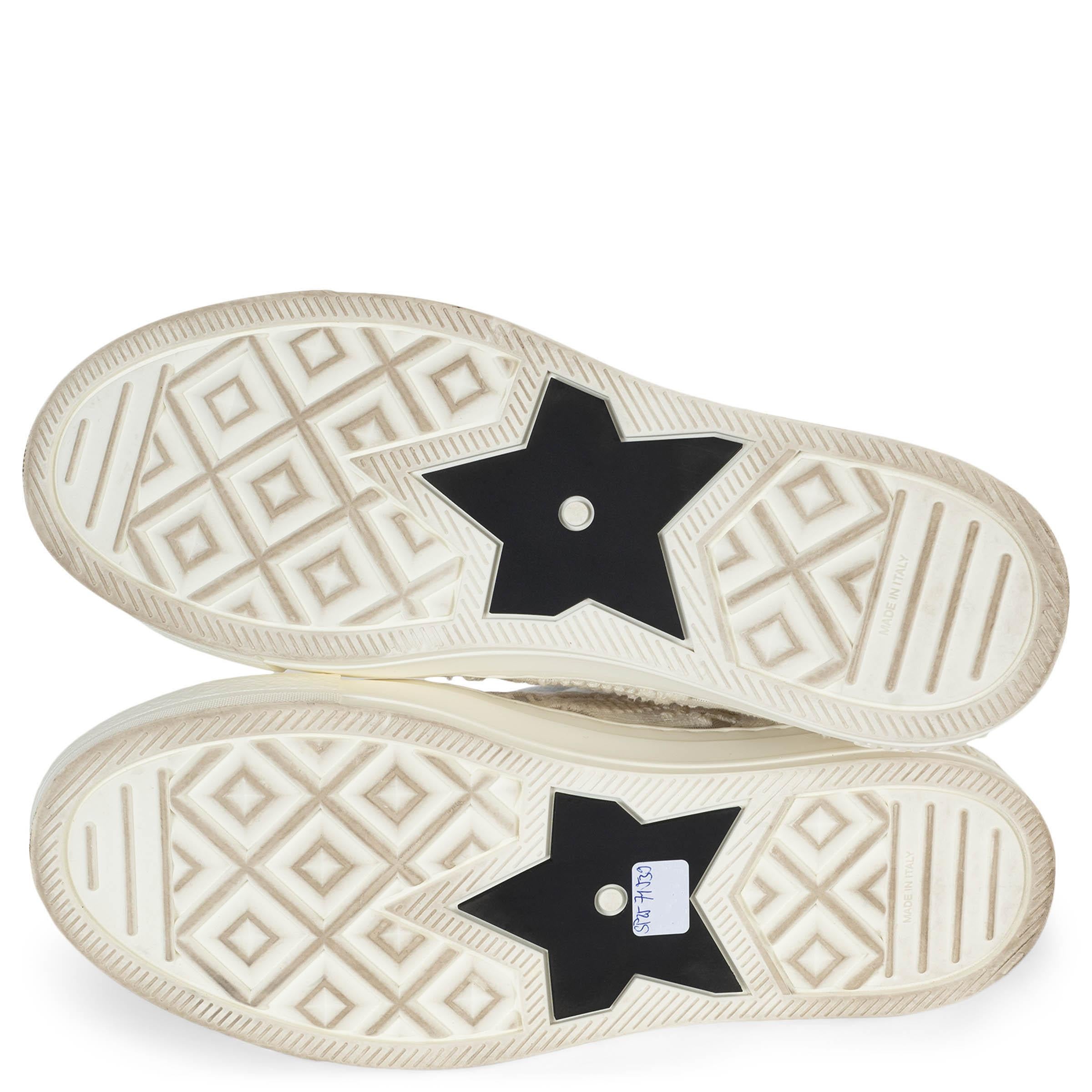 CHRISTIAN DIOR crème dentelle 2022 WALK'N'DIOR MACRAME Baskets Chaussures 39 en vente 5