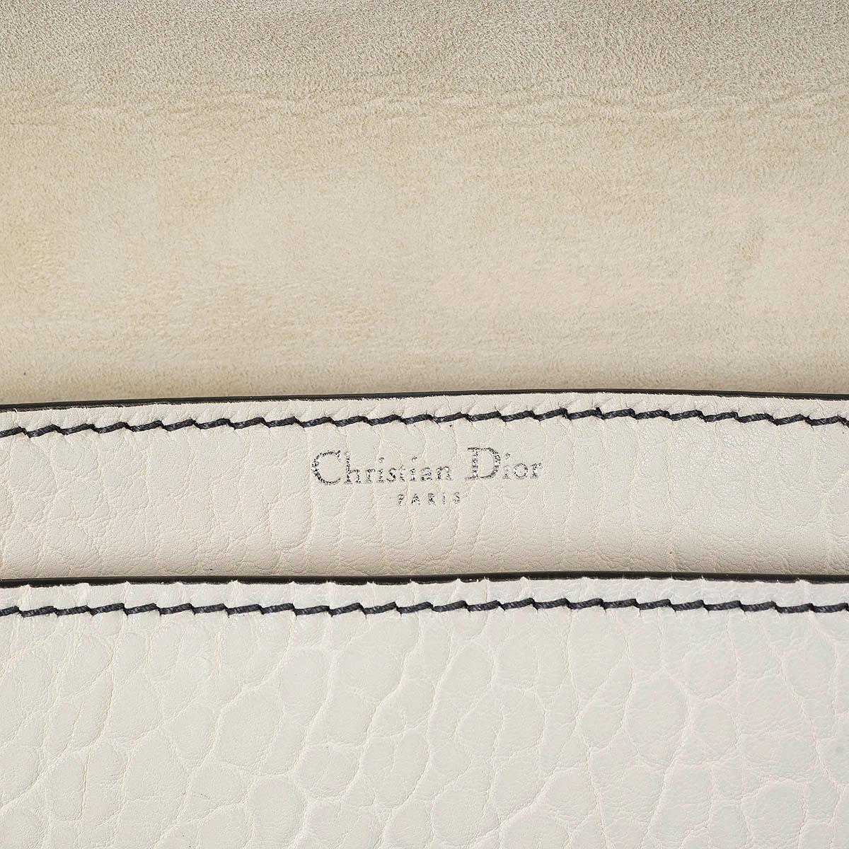 CHRISTIAN DIOR cream leather 2018 J'ADIOR SMALL MOSAIC Shoulder Bag 5